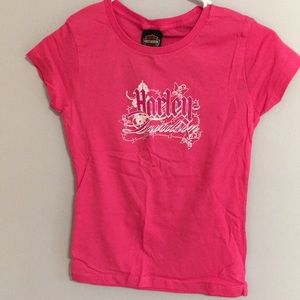 NWT Harley Davidson Hot Pink T Shirt For Girls